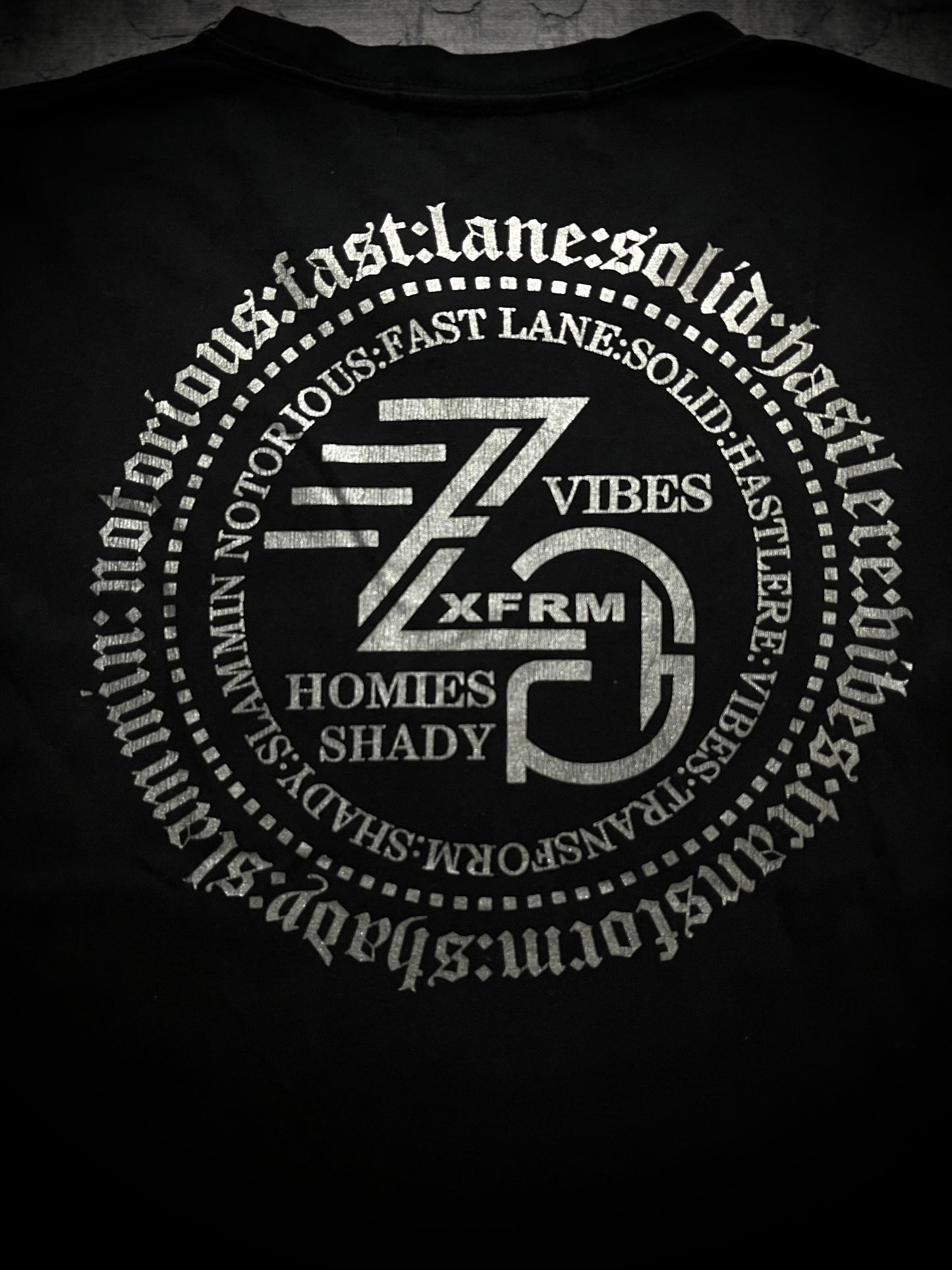 XFRM black graphic shirt