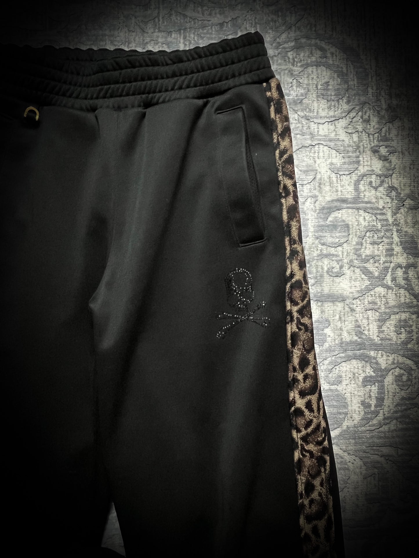 Roen leopard trackpants