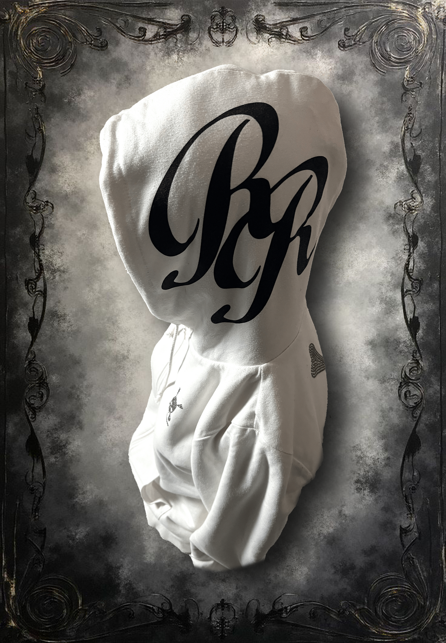 Roen rhinestone skull hoodie