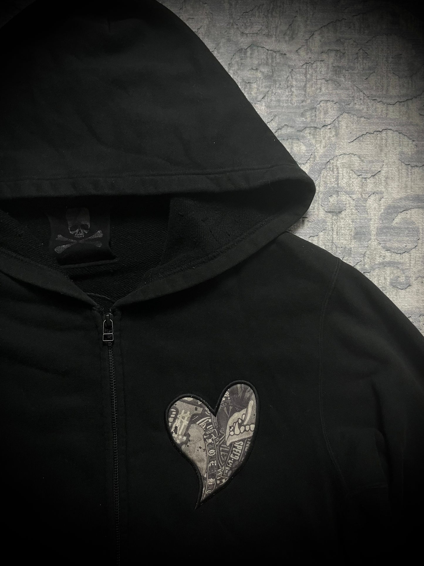 Roen skull/heart hoodie