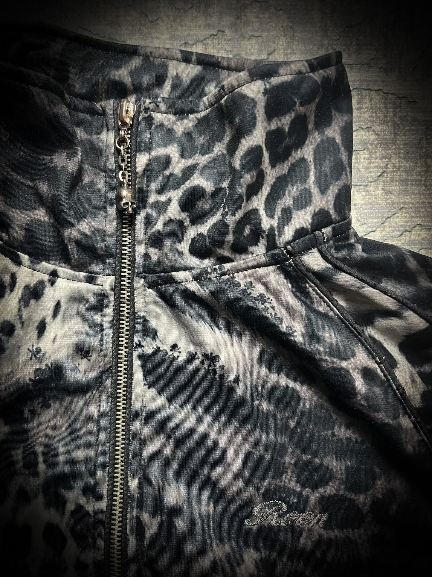 Roen leopard zip jacket