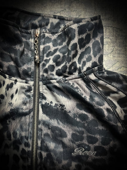 Roen leopard zip jacket