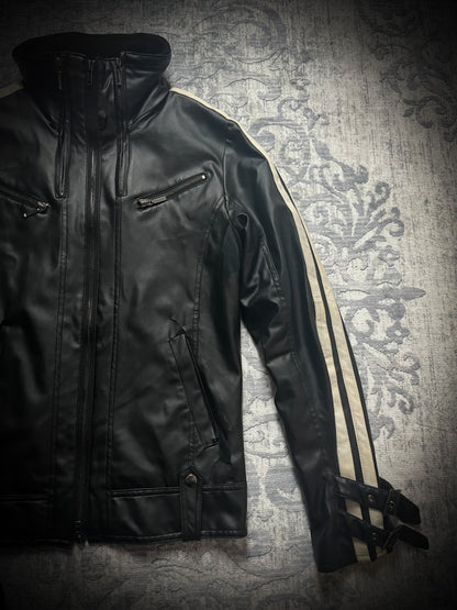 CAVARIA x LA GATE striped jacket