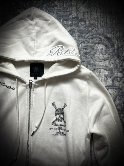 RHINESTONE SKULL HOODIE