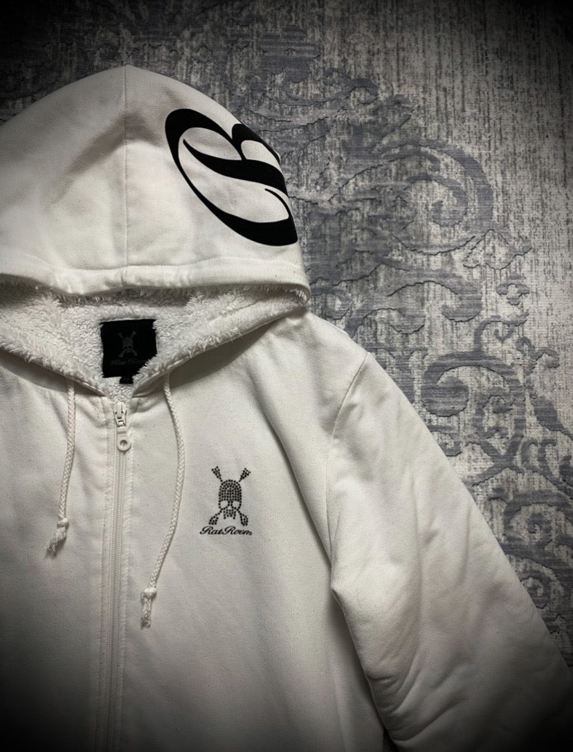 Roen rhinestone skull hoodie