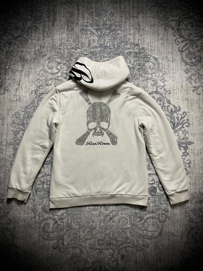 Roen rhinestone skull hoodie