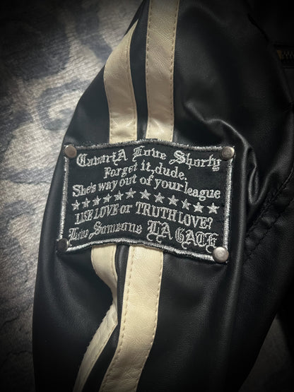 CAVARIA x LA GATE striped jacket