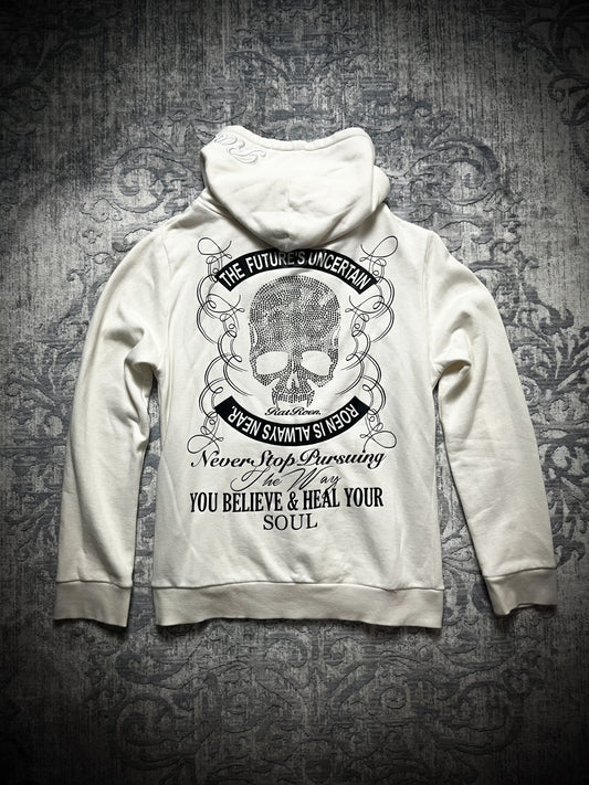 RHINESTONE SKULL HOODIE